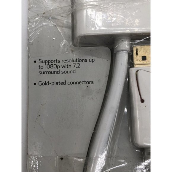 Onn Display Port to HDMI Adapter Gold Plated Connectors - Picture 5 of 5